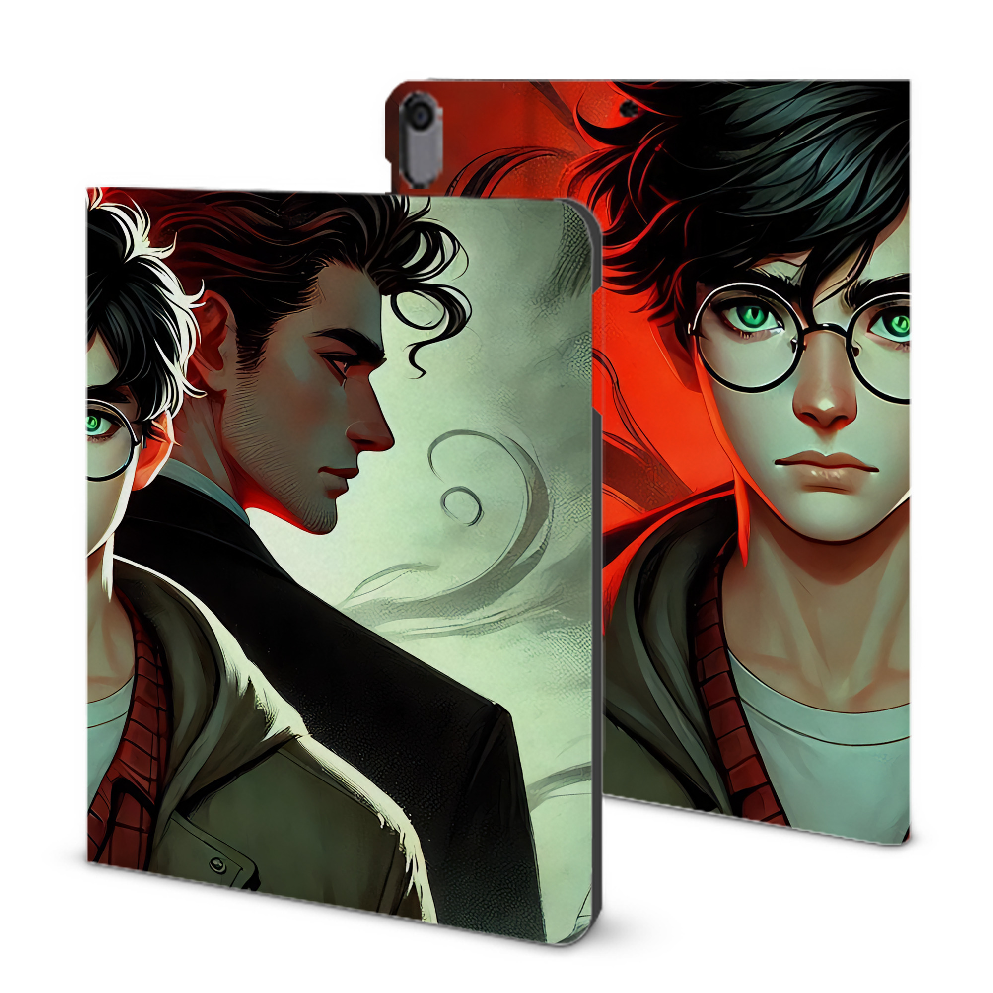 （画像用） Harry Potter ハリー・ポッターシリーズ IPad ケース ブック型 PUレザー TPU 耐衝撃 軽量 薄型 ペン収納なし 全面保護 IPad 各モデル対応